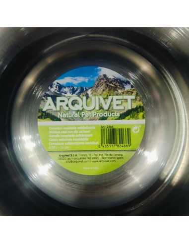 COMEDERO ACERO INOX.ANTIDESLIZANTE 25cm/ 0,90Lts.