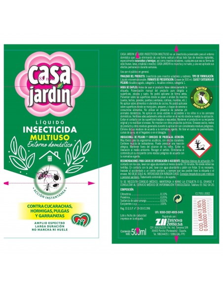 CASA JARDIN 500 ML. Antes Biocare CASA JARDIN 500 ML. Antes Biocare