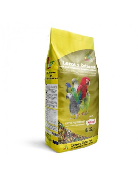 LOROS Y COTORRAS 18 KG. FAUNAMIX
