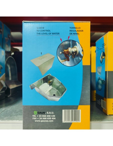 BEBEDERO ALUMINIO PERRO 3/8 CON TAPON