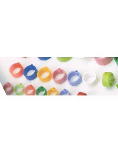 ANILLA PLASTICO PALOMAS 8mm. 100 uds.Bolsa