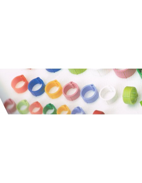 ANILLA PLASTICO PALOMAS 8mm. 100 uds.Bolsa