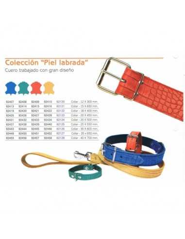 COLLAR PIEL LABRADO 15X350 VERDE