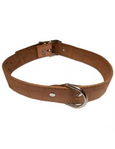 COLLAR PIEL LABRADO 18X400mm. VERDE