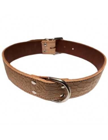COLLAR PIEL LABRADO 35x650mm. VERDE
