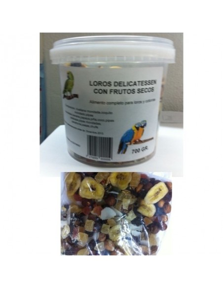 LOROS DELICATESSE FRUTAS 700 GR.PRODAC