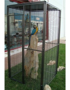 VOLADERO JARDIN LORO 1X1MT.TECHO PLANO