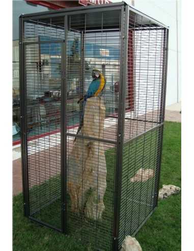 VOLADERO JARDIN LORO 1X1MT.TECHO PLANO