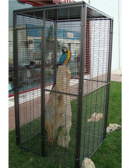 VOLADERO JARDIN LORO 1X1MT.TECHO PLANO
