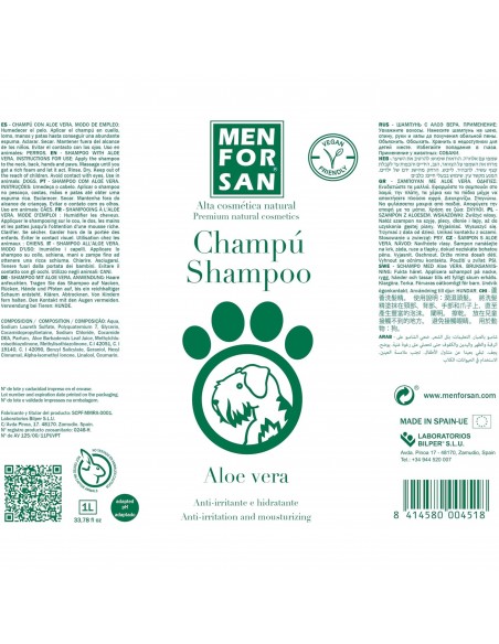 MENFORSAN CHAMPU CON ALOE VERA 1 LT.