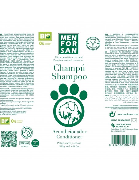 MENFORSAN CHAMPU ACONDICIONADOR 300ml.