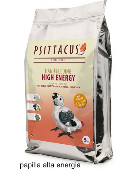 PSITTACUS PAPILLA ALTA ENERGIA 5 KG.