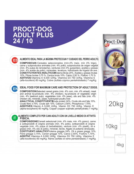 PROCT-DOG ADULT PLUS 20 KG.