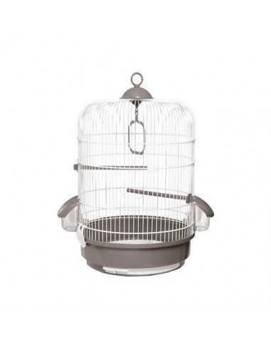 JAULA PAJARO 736 BLANCA/GRIS 32,5X48