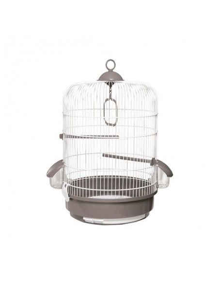 JAULA PAJARO 736 BLANCA/GRIS 32,5X48