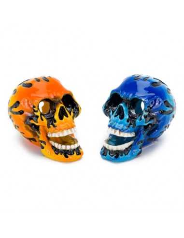 CALAVERA MINI FLAME SKULL ((3,75X 6,25X5 CM.)