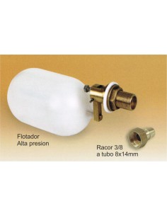 RACOR 3/8 A TUBO GRIS 8x14mm.