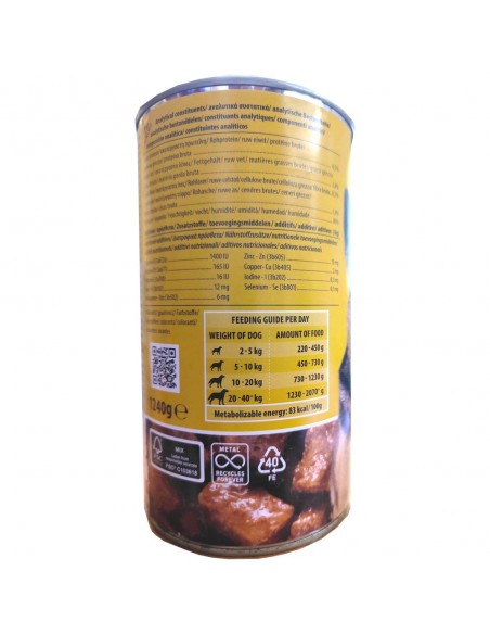 LATA PERROS POLLO 1240gr.ROKUS