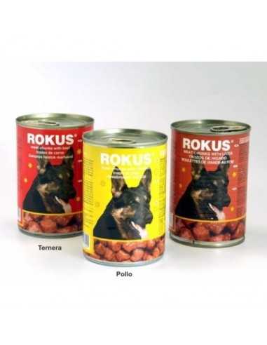 LATA PERROS POLLO 410gr.ROKUS