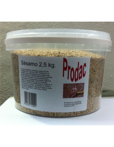 SESAMO 2,5 KG.CUBO PRODAC