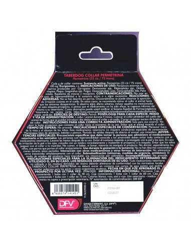 TABERDOG COLLAR PERMETRINA 60cm.
