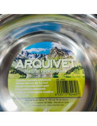 COMEDERO ACERO INOX.ANTIDESLIZANTE 20cm./ 0,42Lts.