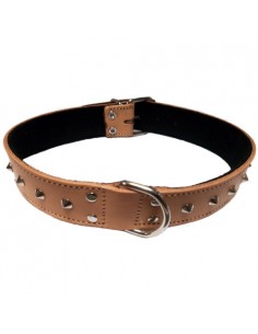 COLLAR CON ADORNO 20x450mm. MARRON