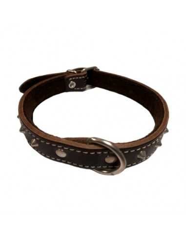 COLLAR CON ADORNO 20x450mm. MARRON