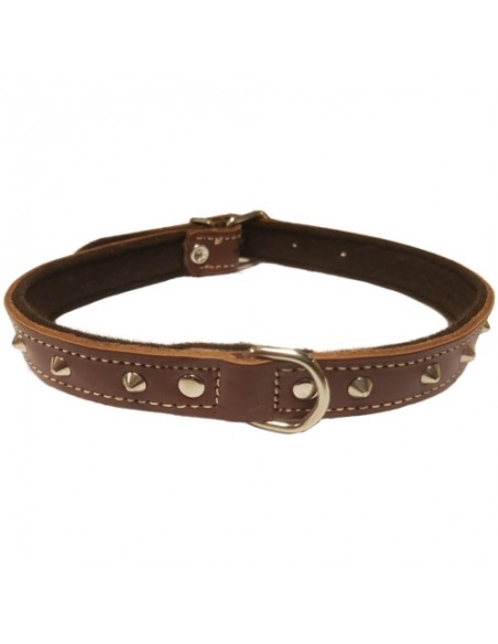 COLLAR CON ADORNO 20x450mm. MARRON