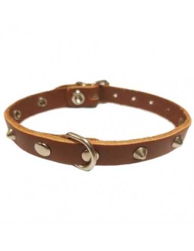 COLLAR CON ADORNO 20x450mm. MARRON