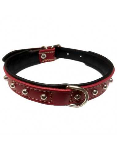 COLLAR ADORNO ESFERA 20x450 NEGRO/ROJO