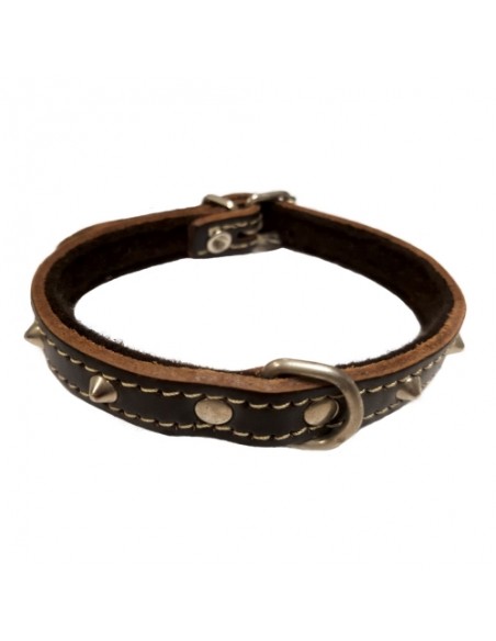 COLLAR CON ADORNO 12x300mm. MARRON
