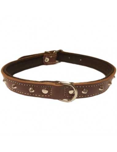 COLLAR CON ADORNO 12x300mm. MARRON
