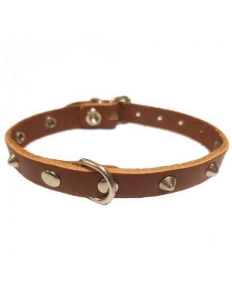 COLLAR CON ADORNO 12x300mm. MARRON