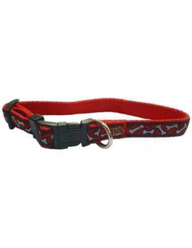 COLLAR BULL HUESO 15x250-380mm. AZUL