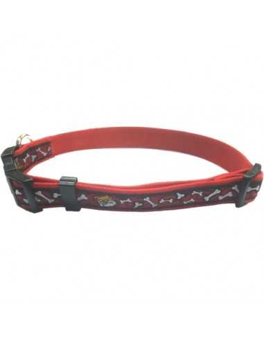 COLLAR BULL HUESO 15x250-380mm. AZUL
