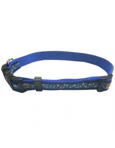COLLAR NYLON 15x250-380MM.BULL ROJO/ROJO