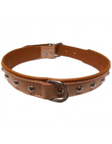 COLLAR CON ADORNO 25X55MM TOST/NATURAL