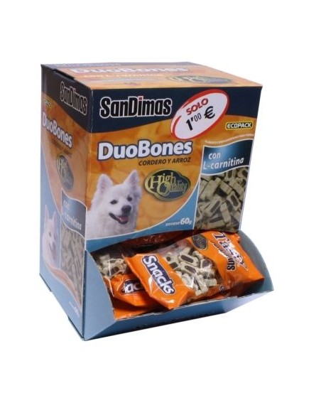 DUOBONES CORDERO Y ARROZ 60 GR. CAJA 40 UDS.