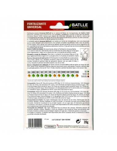 FERTILIZANTE UNIVERSAL SOBRE PARA 5 LT.