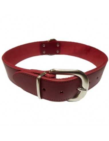 COLLAR CUERO LISO 25X550MM. NATURAL