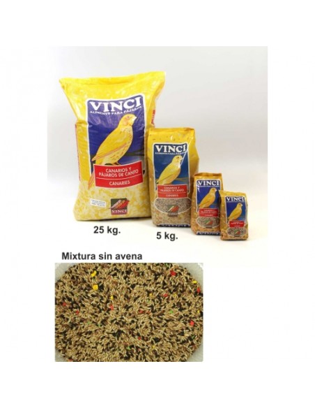 CANARIOS SIN AVENA VINCI 5 KG.