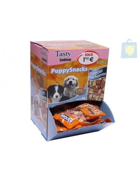 PUPPY SNACKS 60GR. CAJA 40 UND.