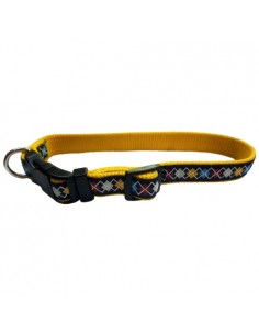 COLLAR DIAMANTES 20X350-500MM ROJO
