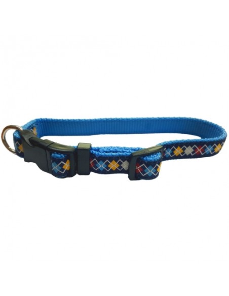 COLLAR DIAMANTES 20X350-500MM AZUL