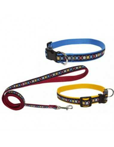 COLLAR DIAMANTES 20X350-500MM AZUL
