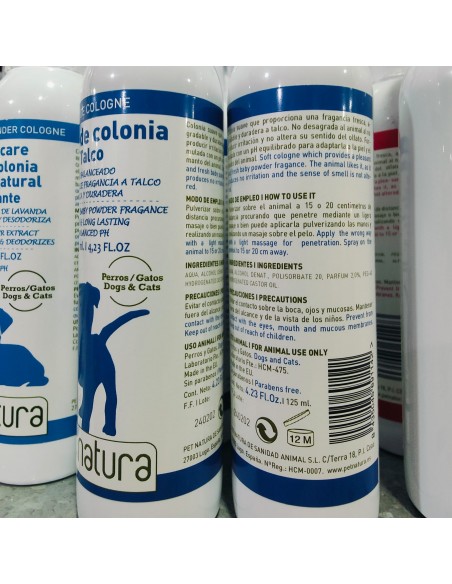 COLONIA TALCO 125ml.PETNATURA