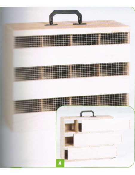 TRANSPORTIN MADERA 12 H.43X17X34CM.ALTO.