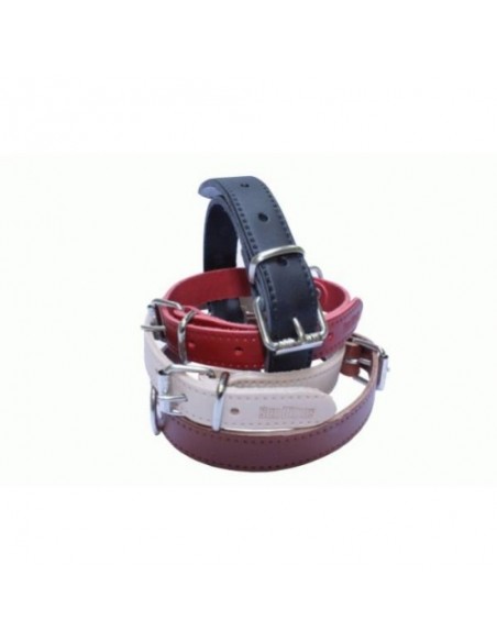 COLLAR CUERO LISO 35X650MM.ROJO
