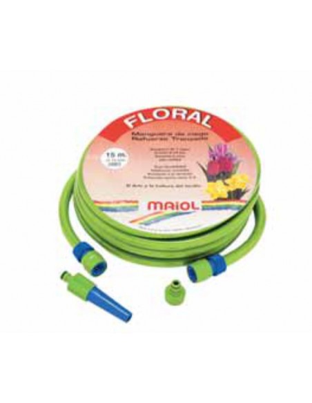 MANGUERA 15MM.25MTS.+KIT 5 ACCESOR. FLORAL